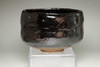 Raku 9th Ryonyu (1756-1834) Antique kuro-raku tea bowl #4312