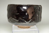 Raku 9th Ryonyu (1756-1834) Antique kuro-raku tea bowl #4312