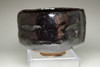 Raku 9th Ryonyu (1756-1834) Antique kuro-raku tea bowl #4312