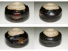 ★7th Chonyu (1714-1770) Antique kuro-raku tea bowl #4314