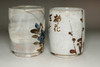Arakawa Toyozo (1894-1985) Vintage painted pottery teacups #4325