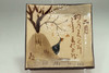 Ogata Kenzan (1663-1743) Antique 2 painted poem plates #4359