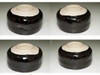 Raku14th Kakunyu 'kuro raku chawan' black glazed tea bowl #4385