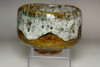 Iwamura Yoshio (1925-1987) Amber green glazed tea bowl in Ohi ware #4419