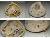 Ogata Kenzan (1663-1743) Set of  2 antique painted pottery plates #4422