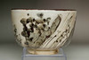 Ogata Kanzan (1663-1743) Antique  iron graze painted teabowl #4461