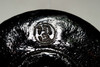 Kuro-raku teabowl made of crushed Kamogawa stone #4466