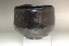 Sasaki Shoraku (1944- ) Kuro-raku tea bowl #4495