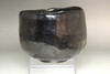 Sasaki Shoraku (1944- ) Kuro-raku tea bowl #4495