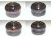 3rd Raku Donyu (Nonko) (1599-1656) Antique kuro-raku tea bowl #4588