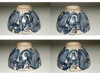 Aoki Mokubei (1767-1833) Antique blue and white pottery teabowl #4604