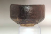 Antique kuro-raku pottery teabowl #4672