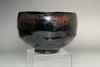 Raku 9th Ryonyu (1756-1834) Antique kuro-raku tea bowl #4750