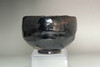 Raku 9th Ryonyu (1756-1834) Antique kuro-raku tea bowl #4750