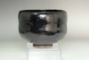 4th Raku - Ichinyu (1640-1696) kuro-raku tea bowl #4758