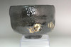 Sasaki Shoraku (1944- ) Vintage Kuro-raku tea bowl with multiple seals #4787