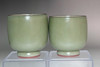 Miura Kohei  (1898-1972) set of 2  Vintage Mumyoi pottery cups #4821 Miura Kohei  (1898-1972) set of 2  Vintage Mumyoi pottery cups #4821