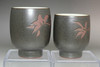 Ito Sekisui 5th (1941- ) Set of 2 vintage Mumyoi pottery cups #4837