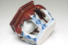  Antique Arita porcelain sake cup stand #4863