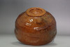 Ohi Chozaemon 6th (1829-1856) Antique amber glazed Ohi pottery teabowl #4880