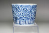 Antique "Soba Choko" Jaanese blue and white Arita porcelain cup #4899