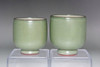 Miura Kohei  (1898-1972) Set of 2  Vintage Mumyoi pottery cups #4938