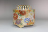 Vintage Kutani porcelain incense burner #4961