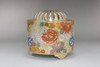 Vintage Kutani porcelain incense burner #4961