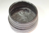 Antique three-leaf hollyhock crest marked pottery bowl #4968