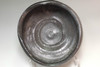 Antique three-leaf hollyhock crest marked pottery bowl #4968