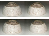 Otagaki Rengetsu (1791-1875) Antique poem carved pottery bowl #4987