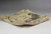 Vintage painted pottery plate #5019