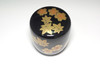 Vintage NATSUME Japanese gold lacquered tea caddy #5024