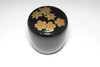 Vintage NATSUME Japanese gold lacquered tea caddy #5024