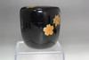 Vintage NATSUME Japanese gold lacquered tea caddy #5024
