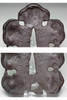 Antique MYOCHIN TSUBA iron samurai sword guard #5069