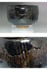 Raku Kichizaemon 9th Ryonyu (1756-1834) Antique KURO-RAKU pottery teabowl #5072