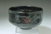 10th Raku Tannyu (1795-1854) Antique KURORAKU teabowl #5092