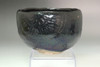 6th Raku Sanyu Kuro-Raku Chawan | Antique Japanese black glazed teabowl #5095