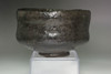 Raku 6th Sanyu (1685-1739) Antique KURO-RAKU tea bowl # #5114