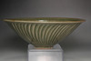 14C-17C YAOZHOU Celadon Bowl with Raised Design of Children and Tang Grass Motif #5151