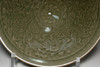 14C-17C YAOZHOU Celadon Bowl with Raised Design of Children and Tang Grass Motif #5151