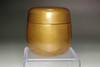 18C Antique NATSUME gold lacquered teacaddy #5156
