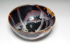 Antique Song Dynasty Tenmoku Bowl with Dynamic Glaze Flow Pattern #5198