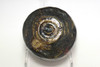 Raku 9th Ryonyu (1756-1834) Antique KURO-RAKU pottery teabowl #5202