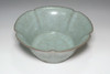 Antique Song Dynasty Celadon Bowl with Floral Rim Design #5204