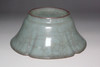 Antique Song Dynasty Celadon Bowl with Floral Rim Design #5204