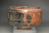 Raku 12th Konyu (1857-1932) Aka-Raku Tea Bowl "Shimekazari" #5216