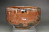 Raku 12th Konyu (1857-1932) Aka-Raku Tea Bowl "Shimekazari" #5216