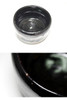 Raku 10th Tannyu (1795-1854) Kuro-raku tea bowl "Wakayama" #5217